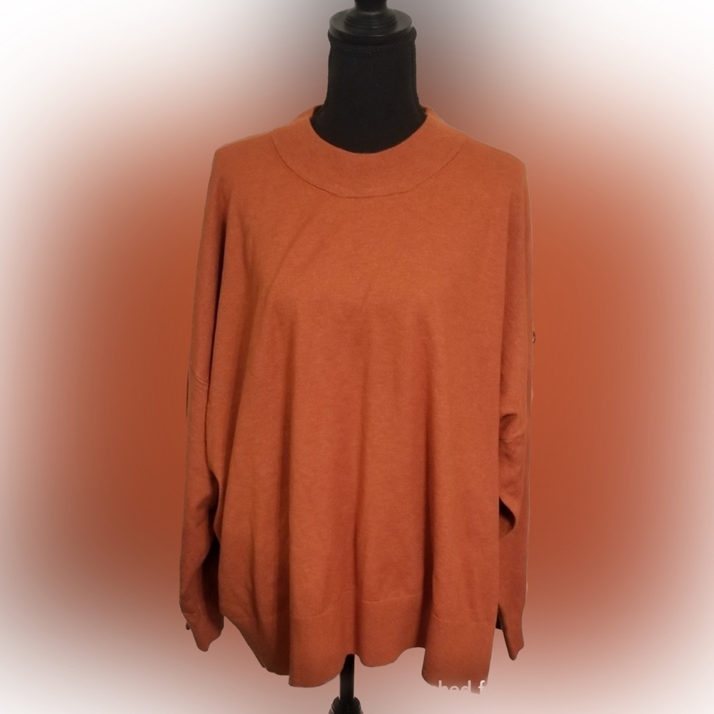 NWT A new day women's long sleeve turtle neck slim fit cozy tshirt 3XL